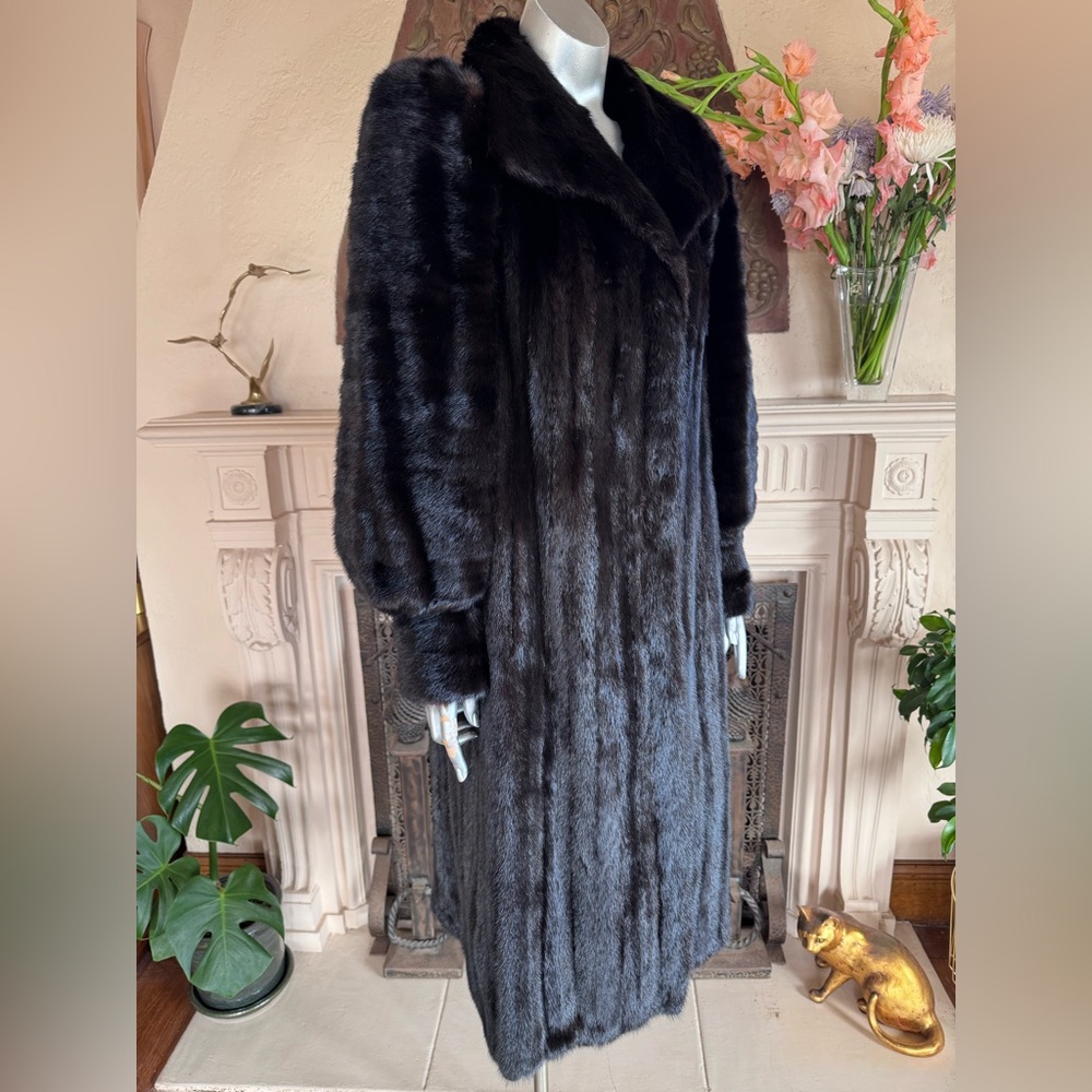 Showstopper Black Mink Long Coat